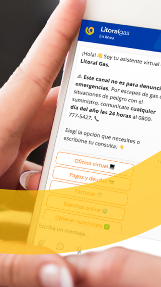 El asistente virtual está en línea